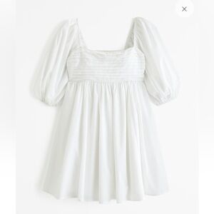 Abercrombie Emerson Poplin Puff Sleeve Mini Dress